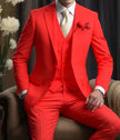 Elegant Business Banquet Suit Set for Men – 3-Piece Slim Fit Formal Suit (Jacket, Vest & Pants)