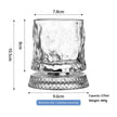 Luxury Spinning Glass with Crystal Base – Stress-Relieving Rotating Cup, 9 Styles