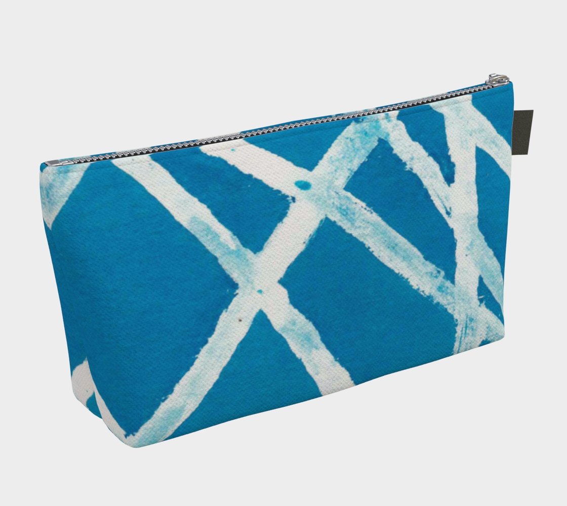 Zippered Project Bag | White Lines