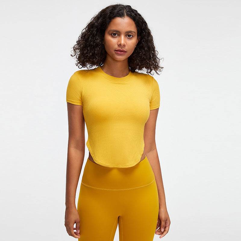 Nude feel Short-sleeved Workout Top Running gym top women