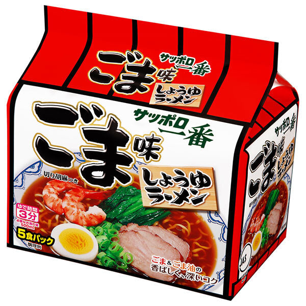 [5 % de réduction sur tous les produits !! ~ 27/12] Sanyo Foods Sapporo Ichiban Ramen à saveur de sésame Pack de 5 repas x 6 pièces