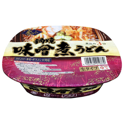 Tokushima Seifun Kinchan Nabeyaki Miso Boiled Udon 215g x 12 pieces [Shipped in Japan]