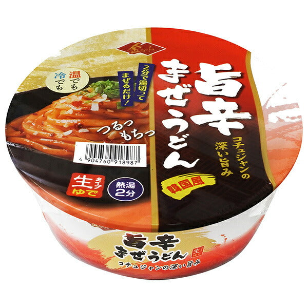 徳島製粉 金ちゃん 旨辛まぜうどん 172g×12個入【日本出荷】
