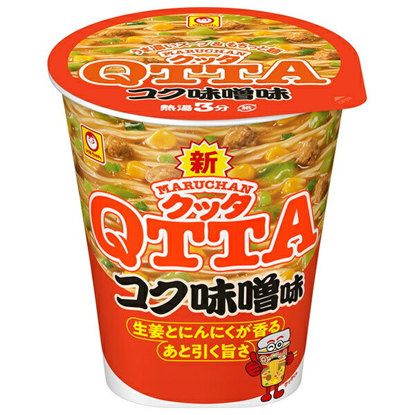 東洋水産 MARUCHAN QTTA(マルチャン クッタ) コク味噌味 82g×12個入【日本出荷】