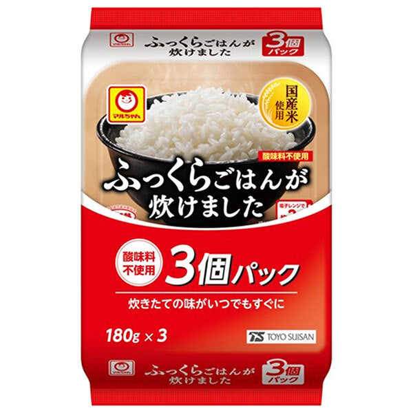 Toyo Suisan Fluffy Rice Cooked 3 Pack (180g x 3 pieces) x 8 pieces [Shipped in Japan]