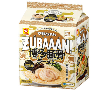 東洋水産 マルちゃんZUBAAAN! 博多豚骨ラーメン 3食パック×9個入