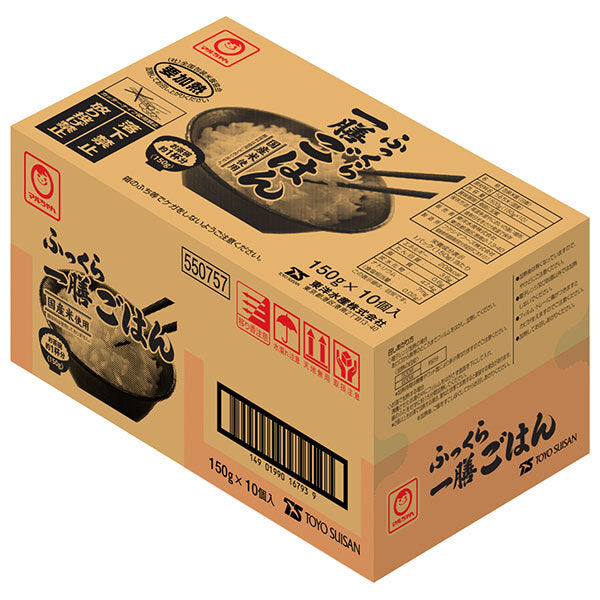 東洋水産 ふっくら一膳ごはん(ケース販売用) (150g×10個)×10個入【日本出荷】