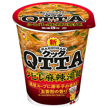 Toyo Suisan MARUCHAN QTTA (Maruchan Kutta) Shibire Mala Hot Noodles 76g x 12 pieces [Shipped in Japan]