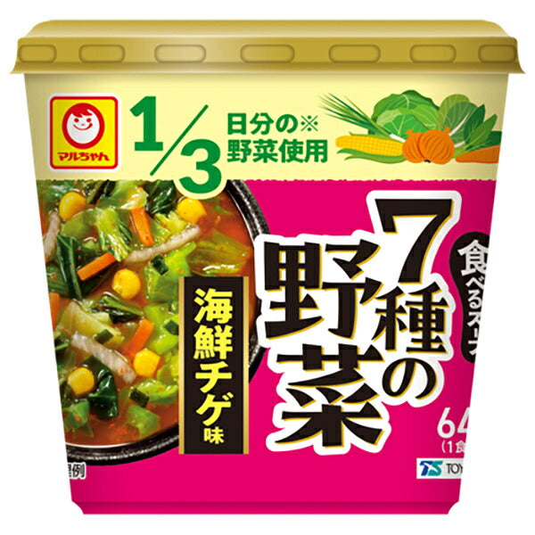 東洋水産 食べるスープ 7種の野菜 海鮮チゲ 味 20g×6個入【日本出荷】