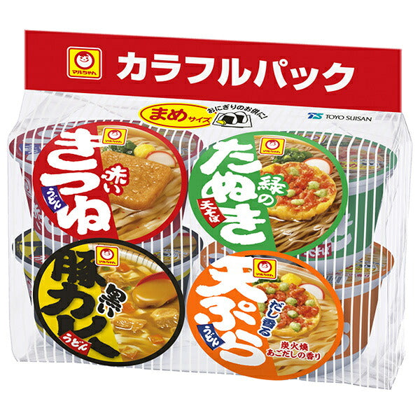 東洋水産 マルちゃん まめカラフルパック 4食入 西向け 172g×6袋入【日本出荷】