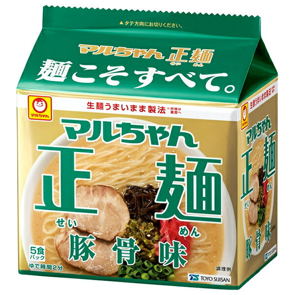 東洋水産 マルちゃん正麺 豚骨味 (93g×5)×6個入【日本出荷】