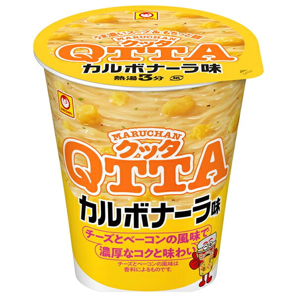 東洋水産 MARUCHAN QTTA(マルチャン クッタ) カルボナーラ味 76g×12個入【日本出荷】