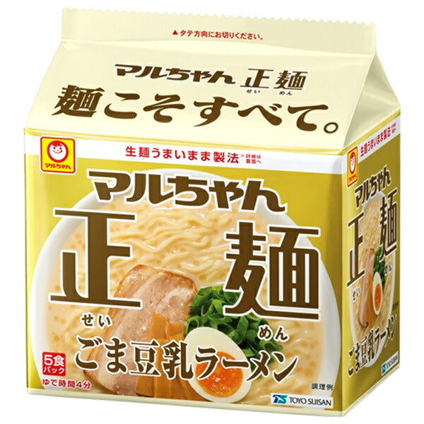 Toyo Suisan Maruchan Seimen Thickened Ankake Soy Sauce Ramen, 5 Servings x 6 Packs [Ships from Japan]