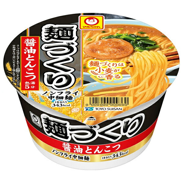 Toyo Suisan Maruchan Men-zukuri Soy Sauce Tonkotsu Ramen 96 g x 12 [Ships from Japan]