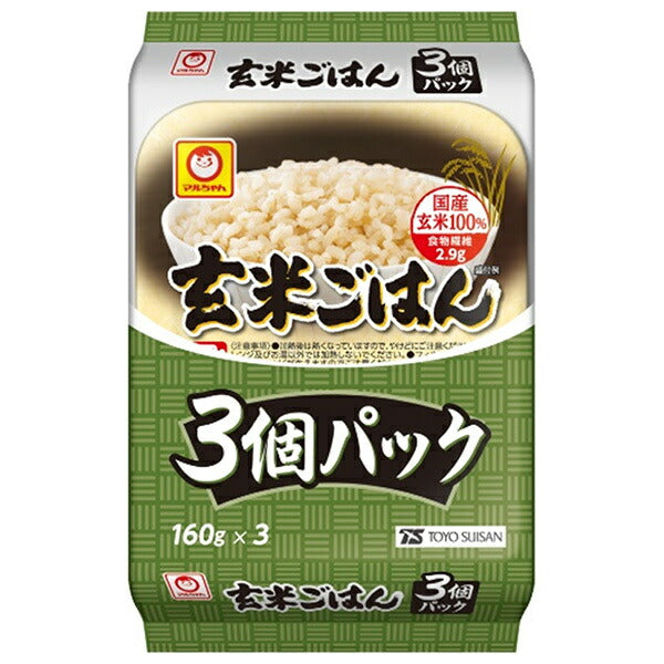 Toyo Suisan Brown Rice 3 pack (160g x 3 pieces) x 8 pieces [Shipped in Japan]