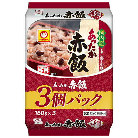 Toyo Suisan Warm Red Rice 3-pack (160g x 3) x 8 packs 