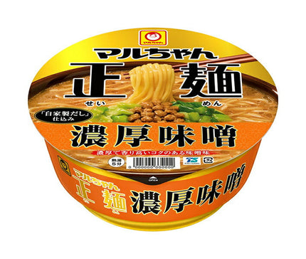 東洋水産 マルちゃん正麺 カップ 濃厚味噌 133g×12個入