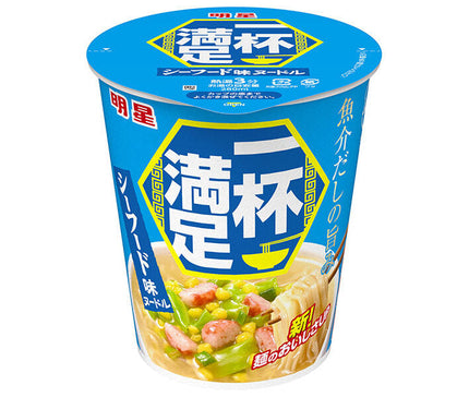Myojo Foods One Cup Satisfied Seafood Flavored Noodles 61g x 12 pieces [Shipped in Japan]
