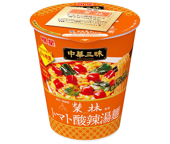 Myojo Foods Chuka Zanmai Vertical Big Eirin Tomato Hot and Sour Soup Noodles 98g x 12 [Ships from Japan]