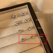 Magnetic Zircon Stud Earrings – No-Piercing Diamond Crystal Ear Clips (4mm, 5mm, 7mm, 8mm)