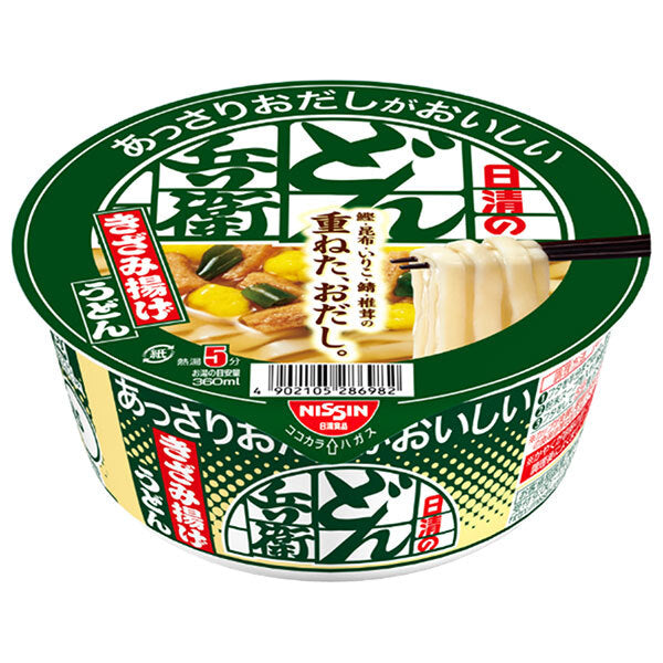 Nissin Foods Nissin's light and delicious Donbei Kizamiage Udon 68g x 12 pieces [Shipped in Japan]