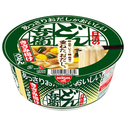 Nissin Foods Nissin's light and delicious Donbei Kizamiage Udon 68g x 12 pieces [Shipped in Japan]