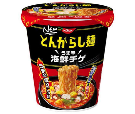 Nissin Foods Nouilles Nissin Tongarashi Umaspicy Fruits de Mer Jjigae 62g x 12 pièces