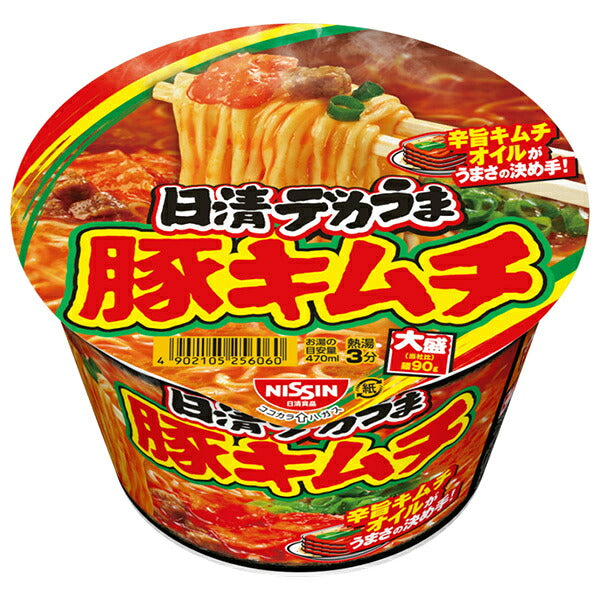 日清食品 日清デカうま 豚キムチ 101g×12個入【日本出荷】