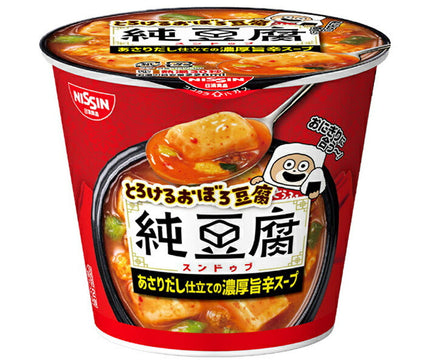 Nissin Foods Melting Oboro Tofu Pure Tofu Sundubu 17g x 12 (6 x 2) pieces [Shipped in Japan]
