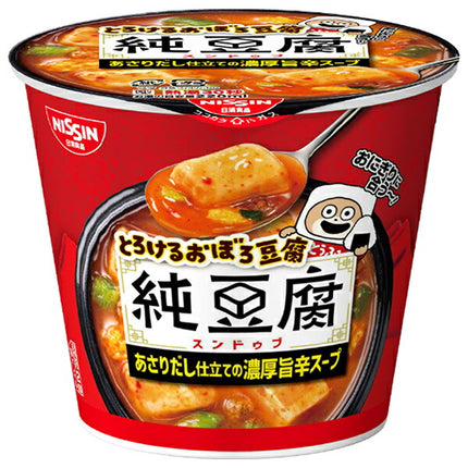 Nissin Foods Melting Oboro Tofu Pure Tofu Sundubu 17g x 12 (6 x 2) pieces [Shipped in Japan]