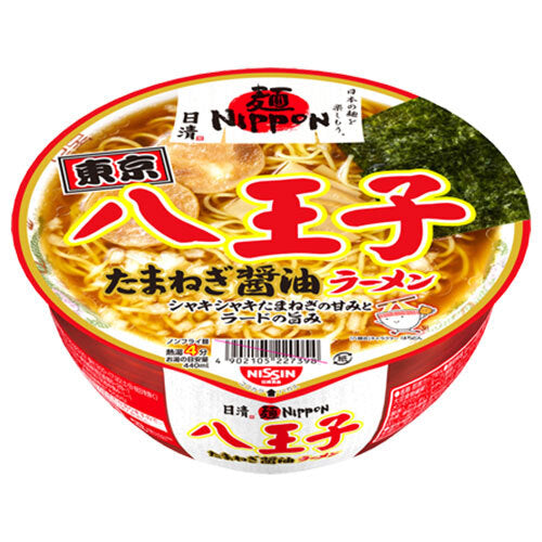Nissin Foods Men Nippon Hachioji Onion Soy Sauce Ramen 112g x 12 pieces [Shipped in Japan]