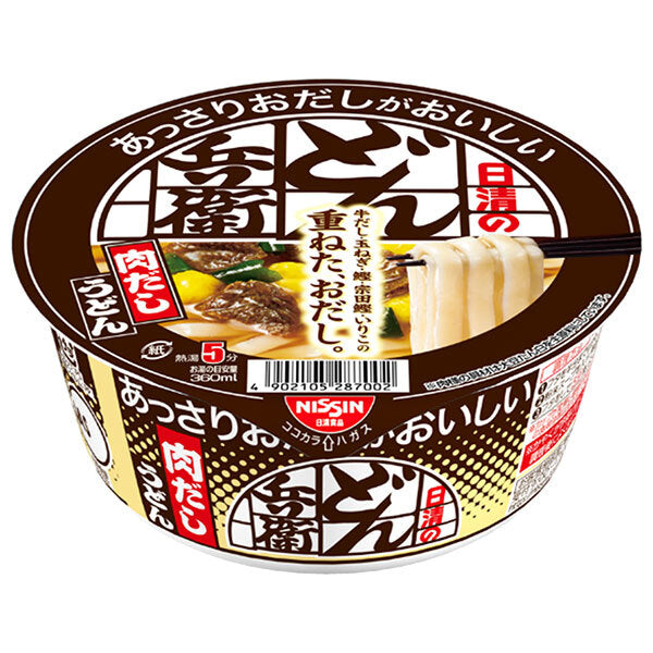 Nissin Foods Nissin's simple and delicious Donbei Meat Dashi Udon 74g x 12 pieces [Shipped in Japan]