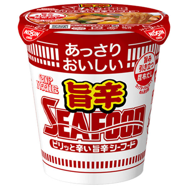 Nissin Foods Light and Delicious Cup Noodles Delicious and Spicy Seafood 58g x 20 pieces [Shipped in Japan]