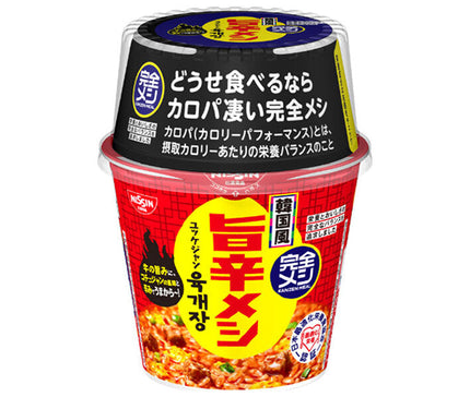 Nissin Foods Complete Meal Korean Style Spicy Meal Yukgaejang 110g x 6 pieces 