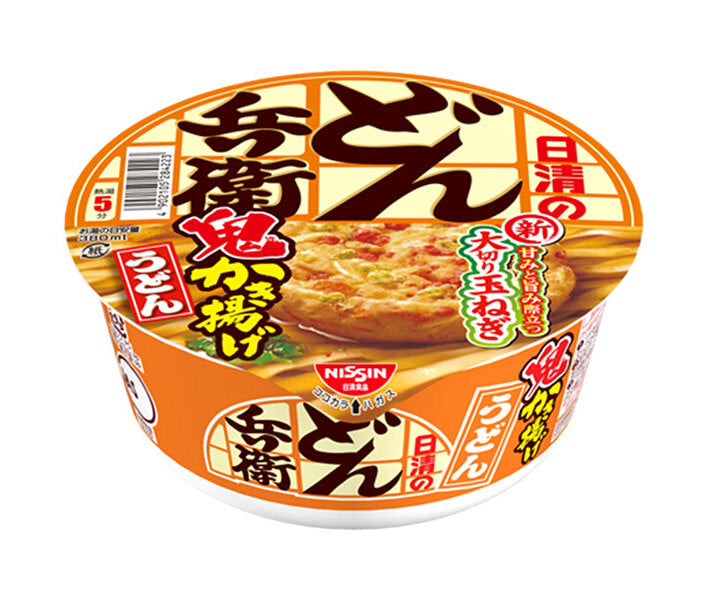 Nissin Foods Nissin Donbei Demon Kakiage Udon 96g x 12 pièces 