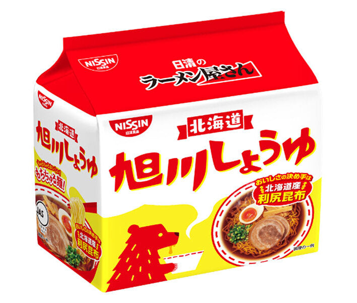 Nissin Foods Nissin Ramen Shop Asahikawa Soy Sauce 5 serving pack x 6 pieces [shipped in Japan]