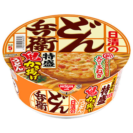 Nissin Foods Nissin Donbei Extra Large Oni Kakiage Udon 136g x 12 pieces