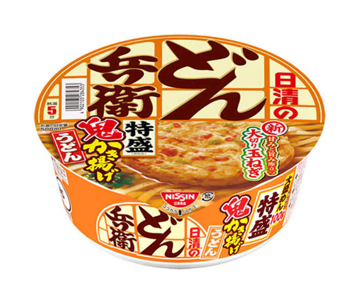 Nissin Foods Nissin Donbei Demon Kakiage Udon 96g x 12 pièces 