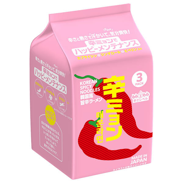 日清食品 日清 辛ミョン 韓国風旨辛ラーメン 3食パック 300g×9袋入【日本出荷】