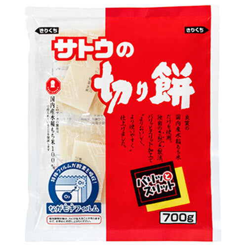 Sato Foods Sugar Cut Mochi Crisp Slit 700g x 10 bags [Shipped in Japan]