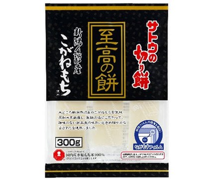 Sato Foods Sugar Cut Mochi Supreme Mochi Koganemochi d'Uonuma, préfecture de Niigata 300 g x 12 pièces