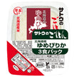 Sato Foods Sato Rice Yumepirika d'Hokkaido Pack de 3 repas (200 g x 3 repas) x 12 pièces 