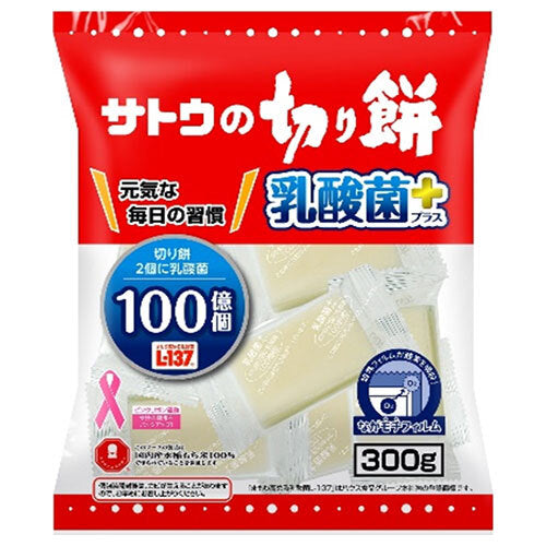 Sato Foods Sugar Cut Mochi Lactic Acid Bacteria Plus 300g x 12 bags [Shipped in Japan]