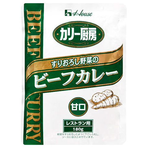 House Foods Curry Kitchen Grated Vegetable Beef Curry Mild 180g x 30 pieces 