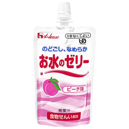 House Foods Water Jelly Peach Flavor 120g x 40 pieces [Shipped in Japan]