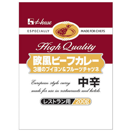House Foods European beef curry 3 types of bouillon & fruit chutney medium spicy 200g x 30 pieces [shipped in Japan]