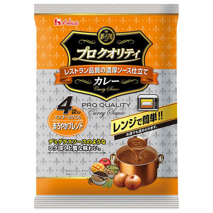 House Foods Pro Quality Curry, 4 sachets, mélange doux, 680g (170g x 4 sachets) x 6 boîtes.