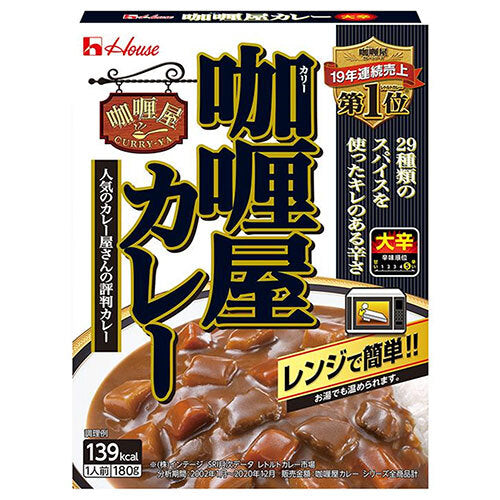 House Foods Curry Shop Curry Grand Épicé 180g x 10 pièces 