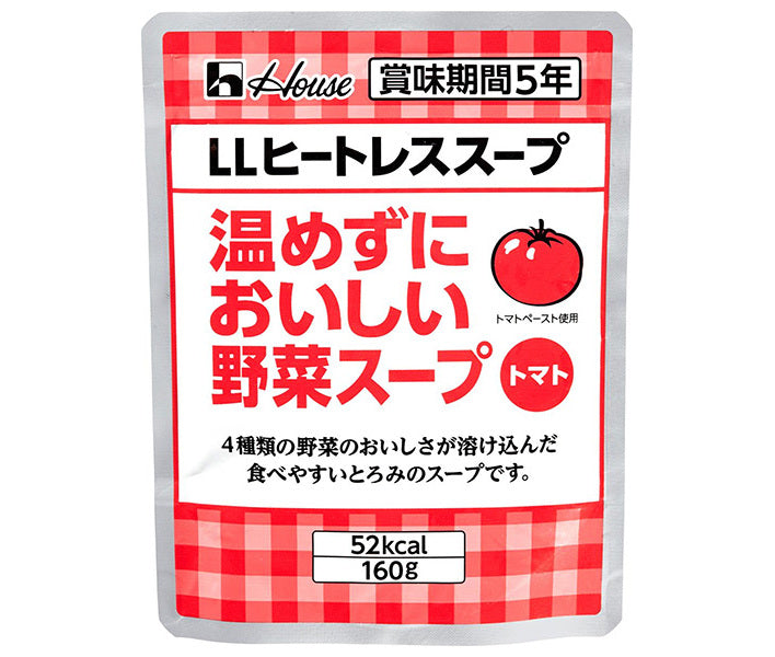 House Foods LL Heatless Soup Delicious vegetable soup without heating Tomato 160g x 30 bags [Shipped in Japan]