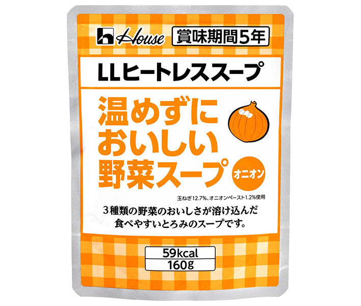 House Foods LL Heatless Soup Delicious vegetable soup without heating Onion 160g x 30 bags [Shipped in Japan]